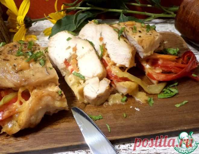 Куриная грудка фаршированная овощами и сыром – кулинарный рецепт