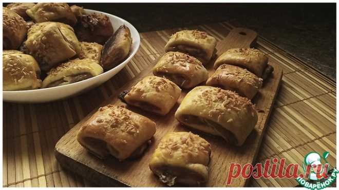 Творожное печенье с банановой начинкой Кулинарный рецепт
