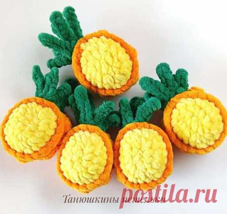 Ананасики крючком. Амигуруми схемы и описания. Автор: Татьяна Федорова | IRINELY.ART