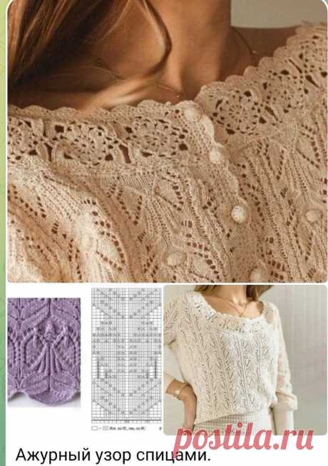 Французская кофточка: вяжите шедевр, в котором живёт душа Парижа. | Жанна Рыбкина | Дзен