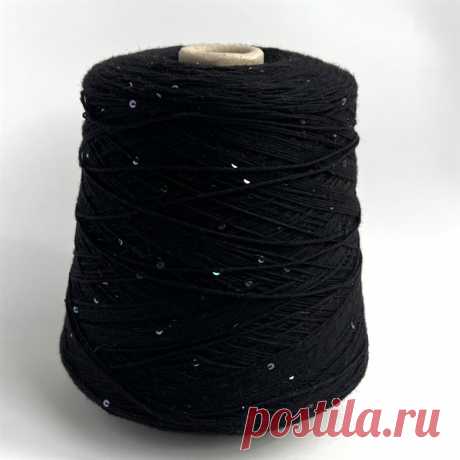 DolceFilato - Merino Paillettes: 100% меринос + пайетки 3 мм. Метраж 420м/100г