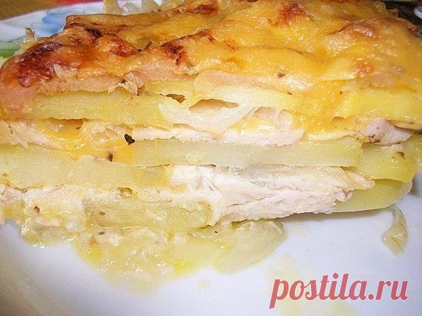Как приготовить картофельная запеканка с курицей и сыром (по-французски)  - рецепт, ингредиенты и фотографии