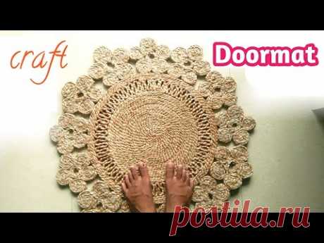 Jute Floor Carpet making TUTORIAL || Eco-Friendly Handmade Natural jute carpet DIY