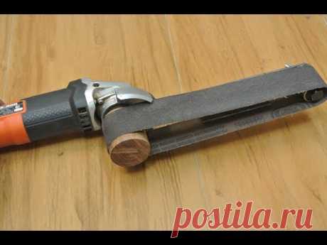 Angle grinder hack 3  (belt sander)