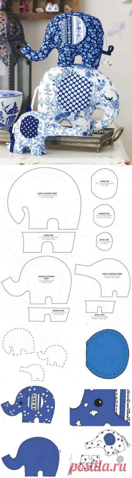 How to make the elephants. Шьем слона