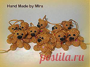 Мишка-брелок - Ярмарка Мастеров - ручная работа, handmade