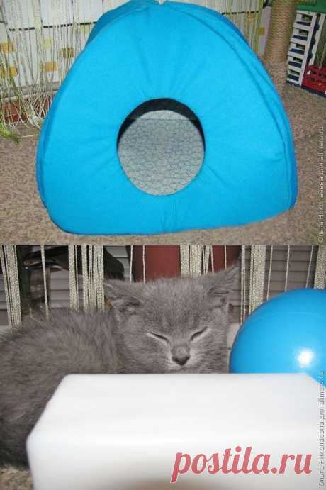 Шьём домик для кота / Хенд мейд