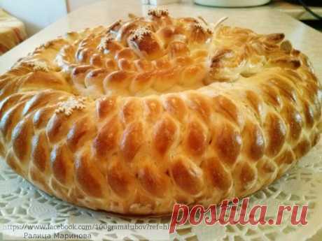 Щипка сол,шепа захар и 100 грама любов...от Ралица Маринова: Пита Плетеница :)