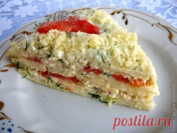 Закусочный торт из кабачков | Club Cooking