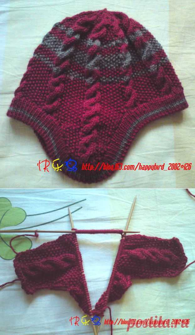 【转载】引用 棒针——护耳帽——教程 - 秋实的日志 - 网易博客