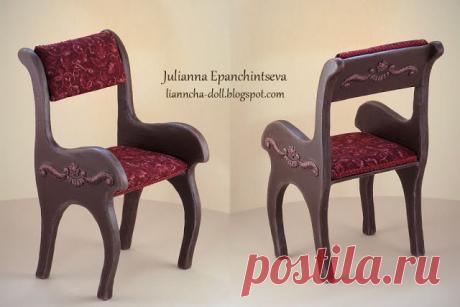 Кукольная мебель- стул. Мастер-класс от Юлианны Епанчинцевой.
