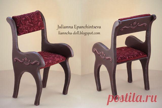 Кукольная мебель- стул. Мастер-класс от Юлианны Епанчинцевой.