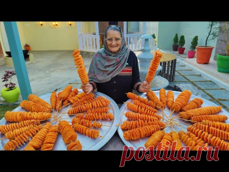 POTATO TWISTER | Famous Indian Street Food Potato Tornado | Spiral Fried Potato Tornado