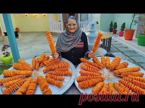 POTATO TWISTER | Famous Indian Street Food Potato Tornado | Spiral Fried Potato Tornado