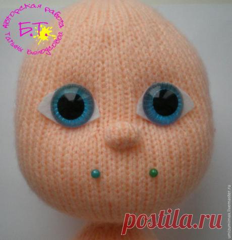 Как вышить бантиком губки вязаной кукле - Сам себе волшебник