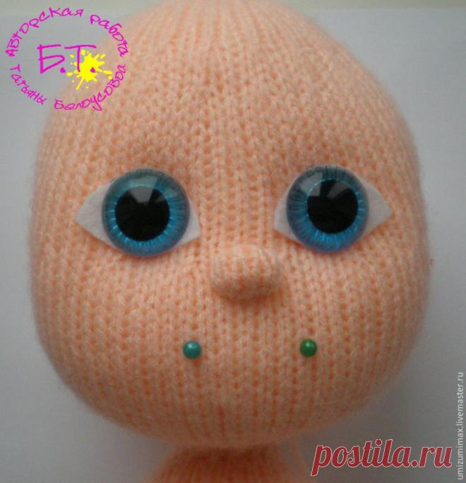 Как вышить бантиком губки вязаной кукле | Учись делать сам