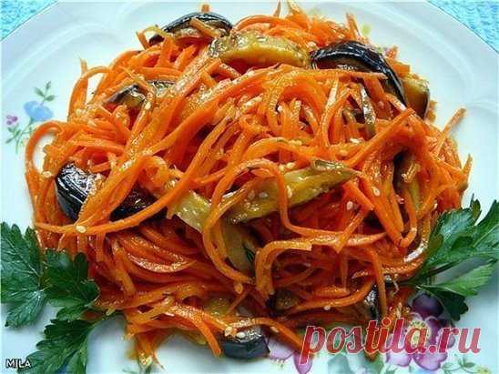БАКЛАЖАНЫ С МОРКОВКОЙ НА ЗИМУ