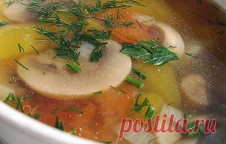 Рецепт Грибной суп в мультиварке