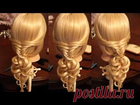 Причёска на основе колосков - Hairstyles by REM