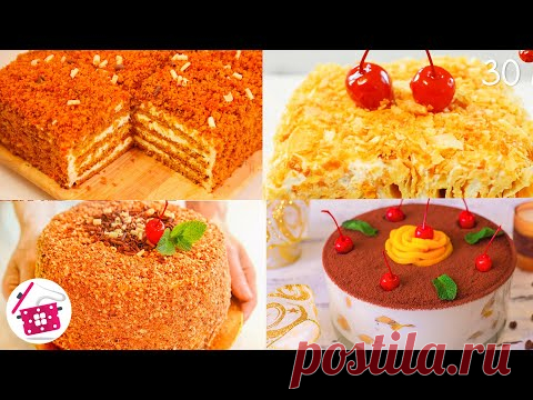 БЕЗ Возни за 15 Минут! 🔥🔥🔥 5 САМЫХ Быстрых Тортов на НОВЫЙ Год 2022!
