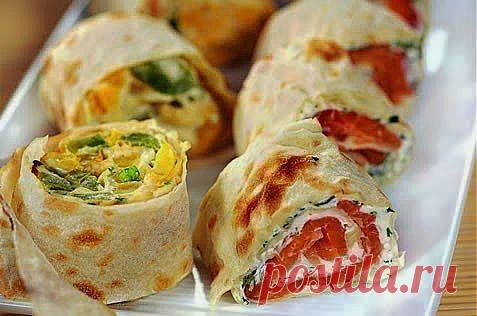 Шустрый повар.: Роллы с ветчиной и рыбой