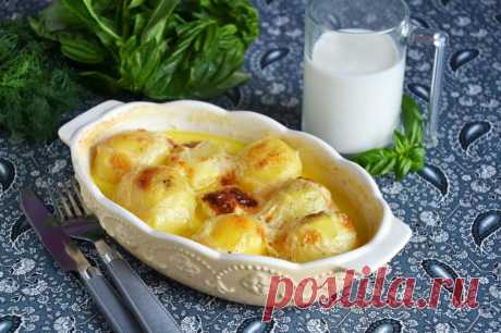 КАРТОФЕЛЬ В МОЛОКЕ В ДУХОВКЕ. ЗАМЕЧАТЕЛЬНЫЙ ГАРНИР! | 1000.menu | Яндекс Дзен