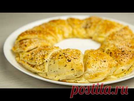 Пирог «Минутка».  Быстрая и вкусная выпечка для перекуса