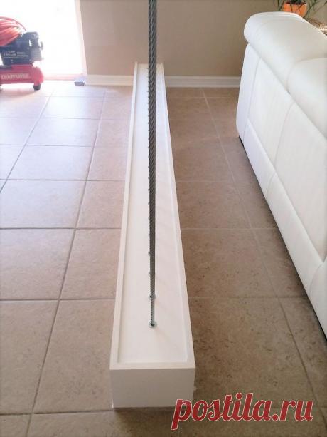 Creating A Space Dividing Wall With Wire Rope | Hometalk