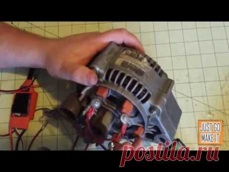 Alternator to motor conversion howto
