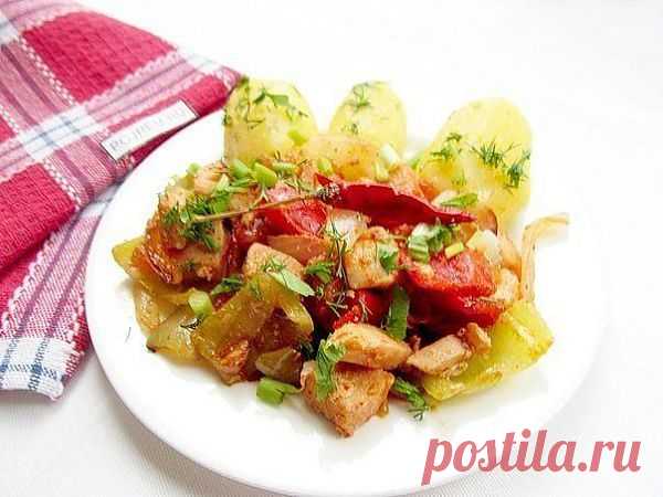 Куриное филе с овощами