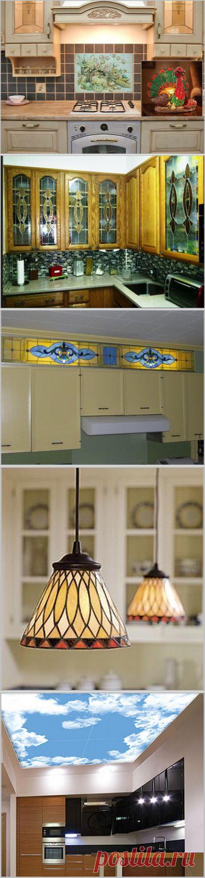 Витражи для кухни создадут сказочное пространство