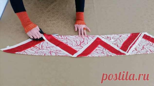 Простой способ сделать красивое платье на лето из двух платков | Краше Всех