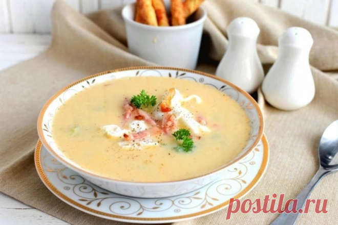 ​Суп с цветной капустой, кукурузой и сыром Чтобы было чем согреться в обед!Ингредиенты:
Картофель (некрупный) — 2 шт.Морковь — 1 шт.Лук репчатый — 0,5 шт.Цветная капуста — 150 гФасоль зеленая стручковая — 150 гПерец сладкий — 1 шт.Кукуруза консервированная — 1 стак.Сыр плавленый —...