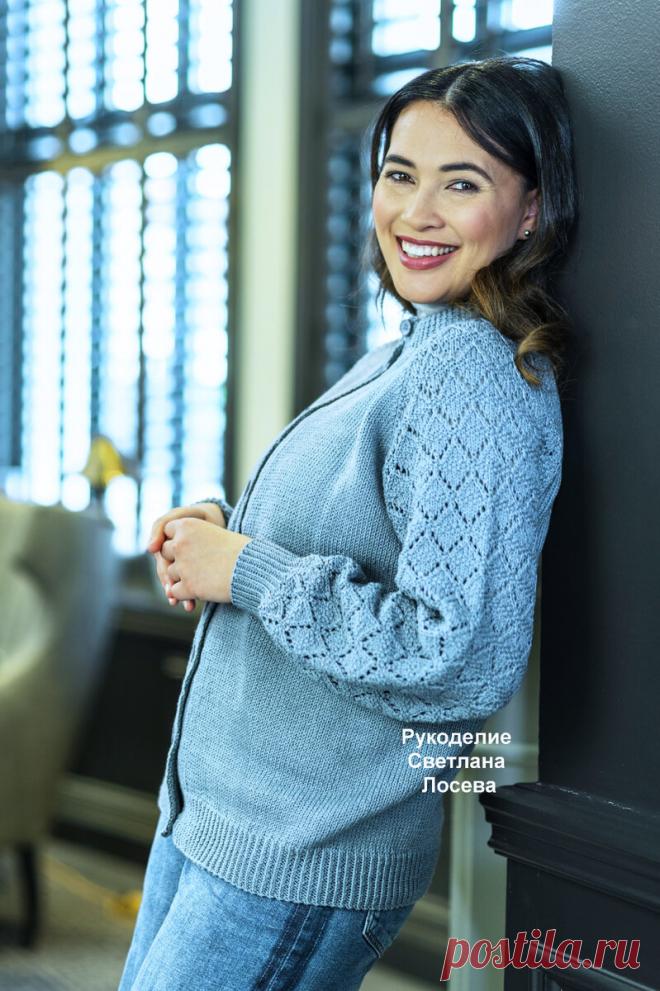 Все оттенки волшебного синего! 16 джемперов со схемами и описанием вязания | Рукоделие Светлана Лосева | Дзен