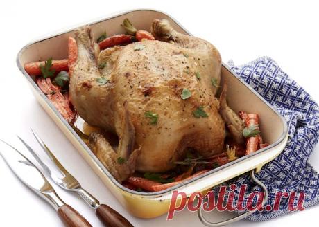 Как запечь сочную курицу - рецепт с пошаговыми фото