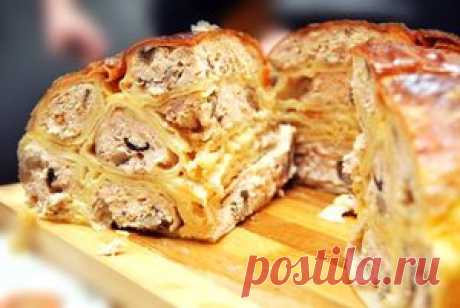 Курица, фаршированная блинами на Новый год - "Курица По-Царски"