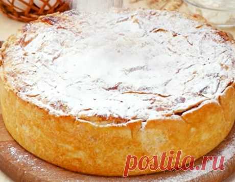 Отменный балканский пирог с творогом и яблоками