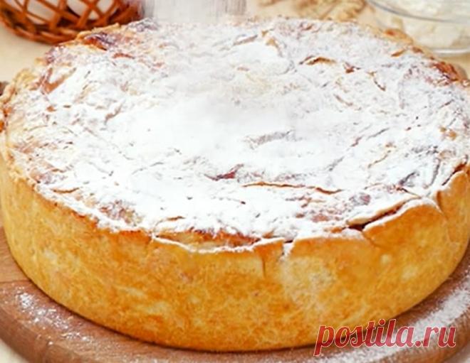 Отменный балканский пирог с творогом и яблоками