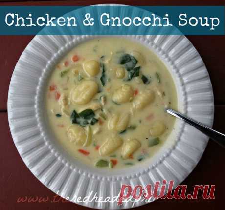 A Ginger Mess: Creamy Chicken and Gnocchi Soup