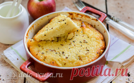 Пшенная запеканка с яблоками пошаговый рецепт с фото