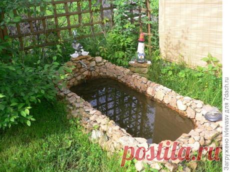 Украшение дачного участка с помощью камней