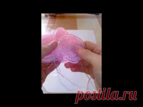 Нежная роза из бисера.Часть 1 - Лепестки.