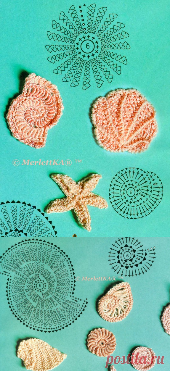 Морская тематика ♛ в ирландском кружеве