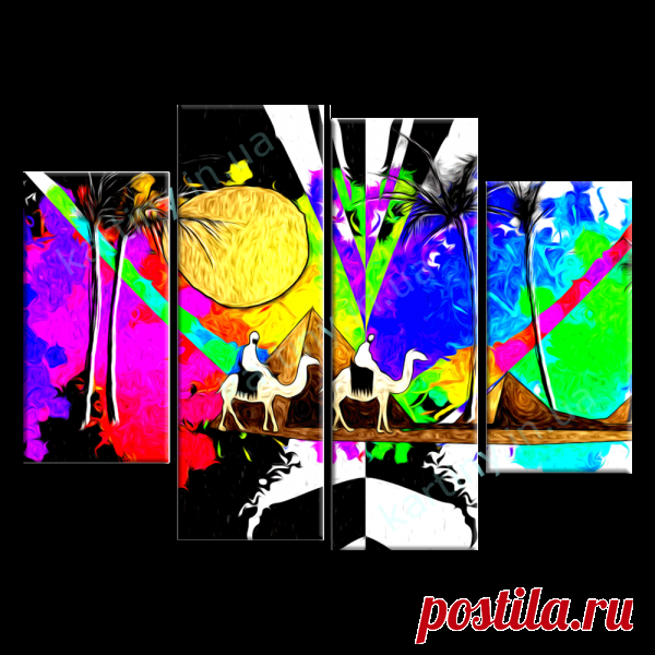 Модульная картина Бедуины купить в Киеве, цена в Украине | Kartiny