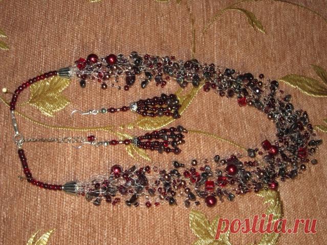 Воздушка из граната / Бисер / Бисер. Работы пользователей