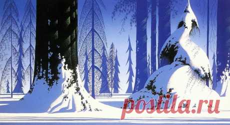Фантастически красивые пейзажи. Художник Эйвинд Эрл / Eyvind Earle (США, 1916-2000)