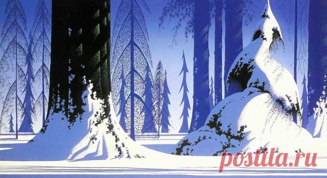 Фантастически красивые пейзажи. Художник Эйвинд Эрл / Eyvind Earle (США, 1916-2000)