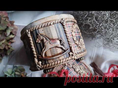 Redesign of the old metal box♡♡♡ Vintage decoupage tutorial