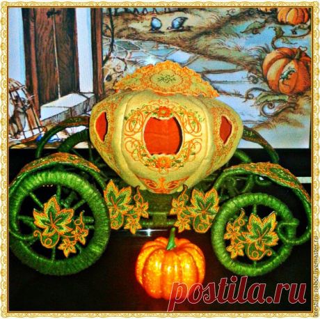 Мастерим из фетра карету-тыкву для Золушки - Ярмарка Мастеров - ручная работа, handmade