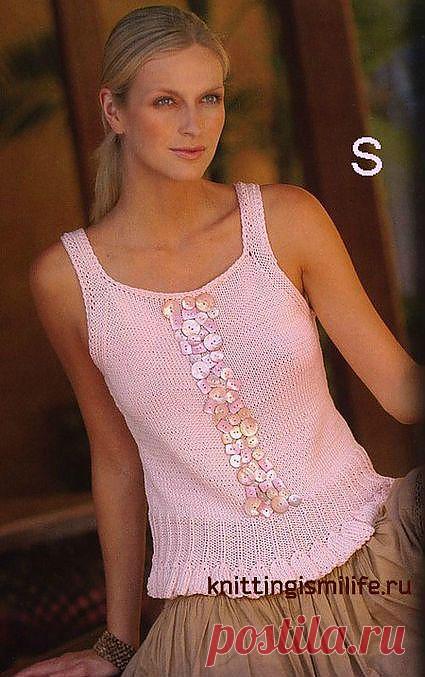 Розовый топ.